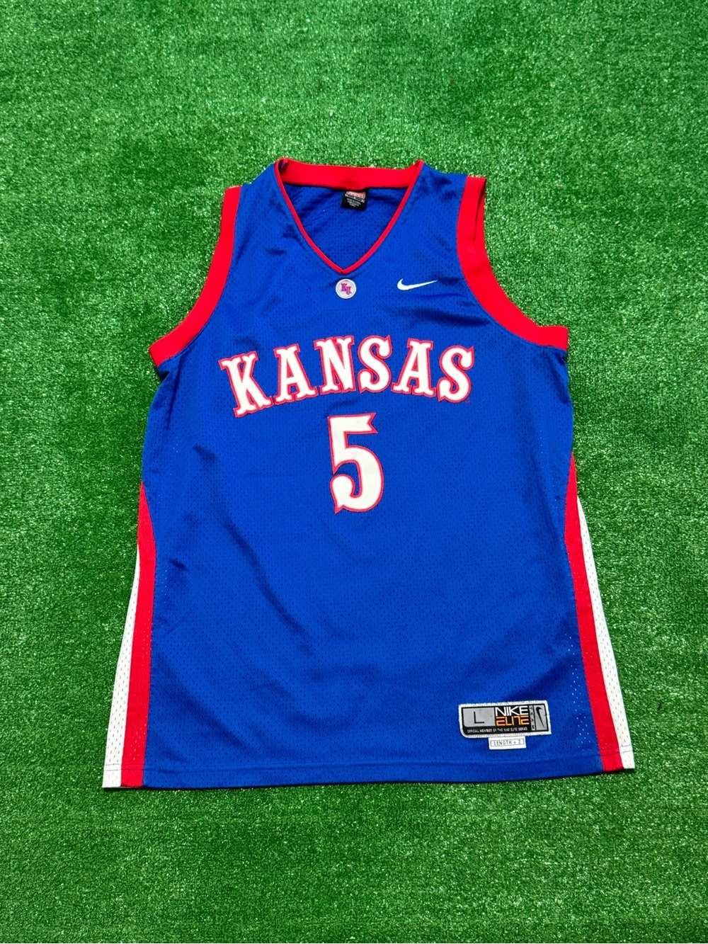 Nike Kansas Blue & Red Basketball Jersey Vintage Y2K